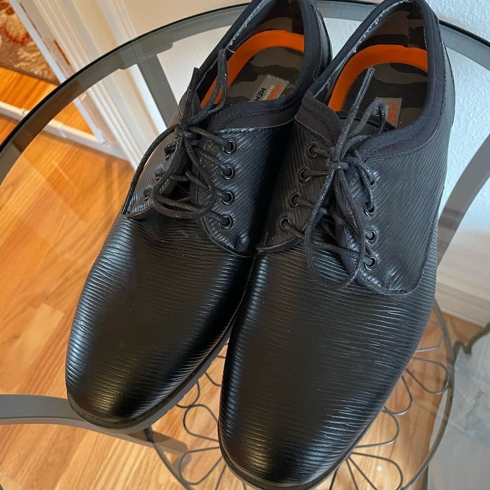 Hawke & Co Men’s Black Memory Foam Dress Shoes Mens 10